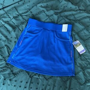 Pebble Beach Vibrant Blue Mini Skirt